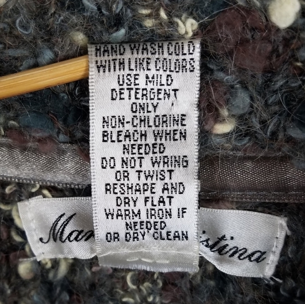 Marisa Christina Nubby Part Alpaca/Mohair Grannycore Sweater Size: M - Picture 5 of 5